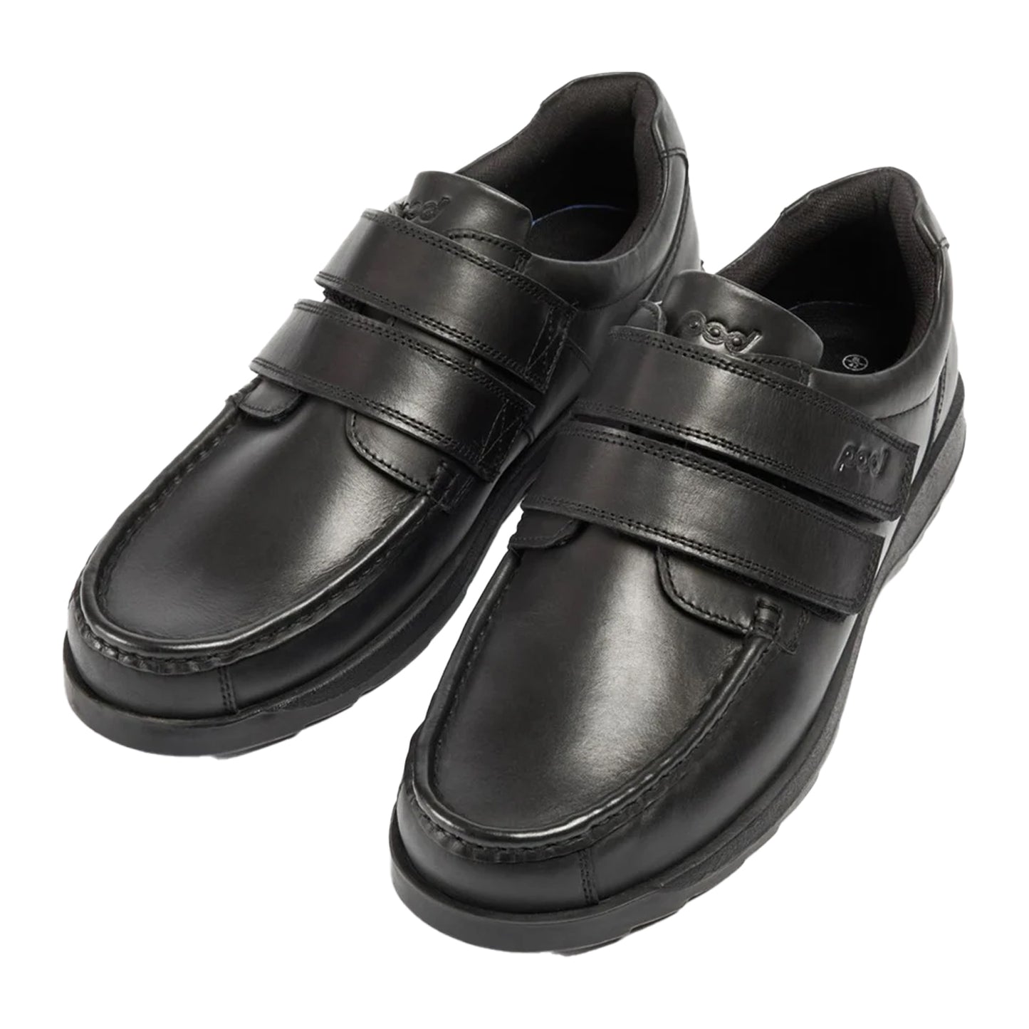 Black - Lifestyle - POD Boys Leather School Shoes