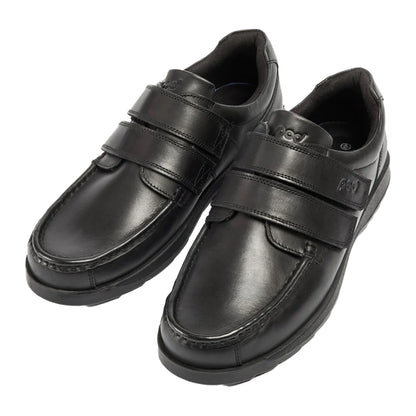 Black - Lifestyle - POD Boys Leather School Shoes