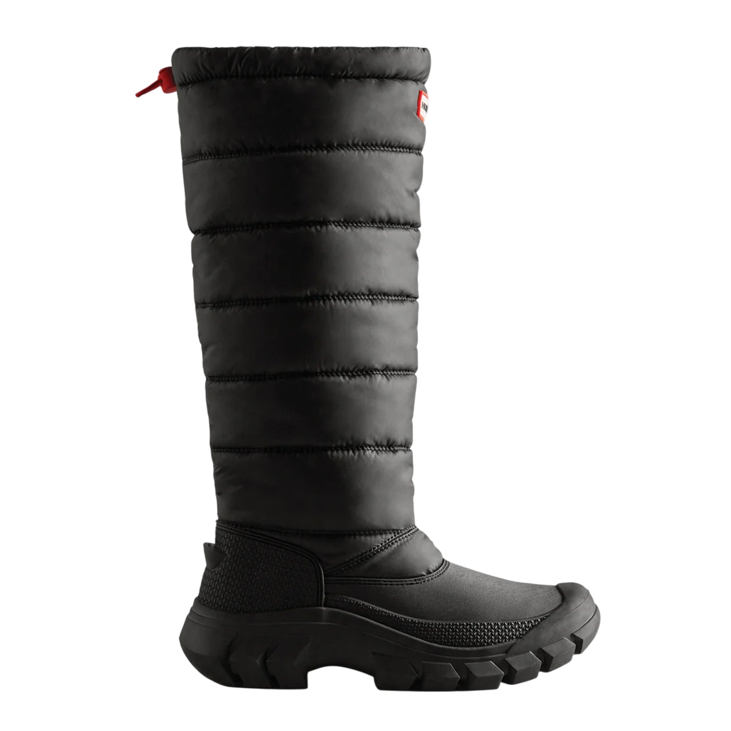 Black - Side - Hunter Womens-Ladies Intrepid Tall Snow Boots