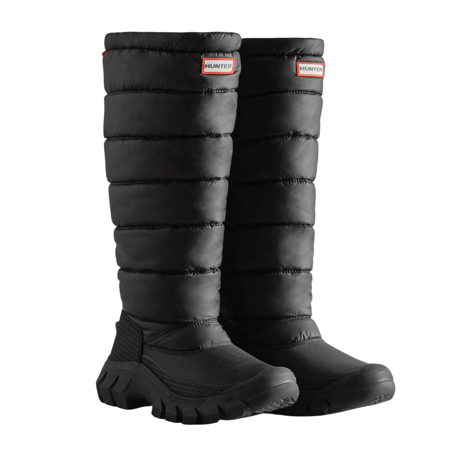 Black - Front - Hunter Womens-Ladies Intrepid Tall Snow Boots