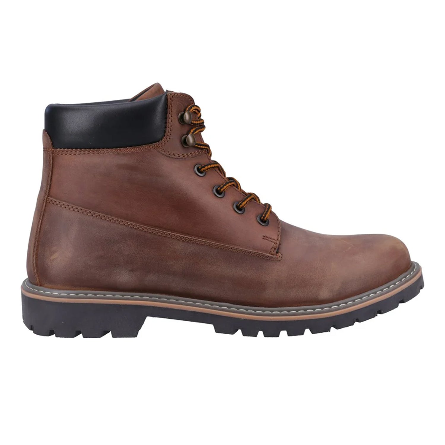 Brown - Side - Cotswold Womens-Ladies Pitchcombe Leather Ankle Boots