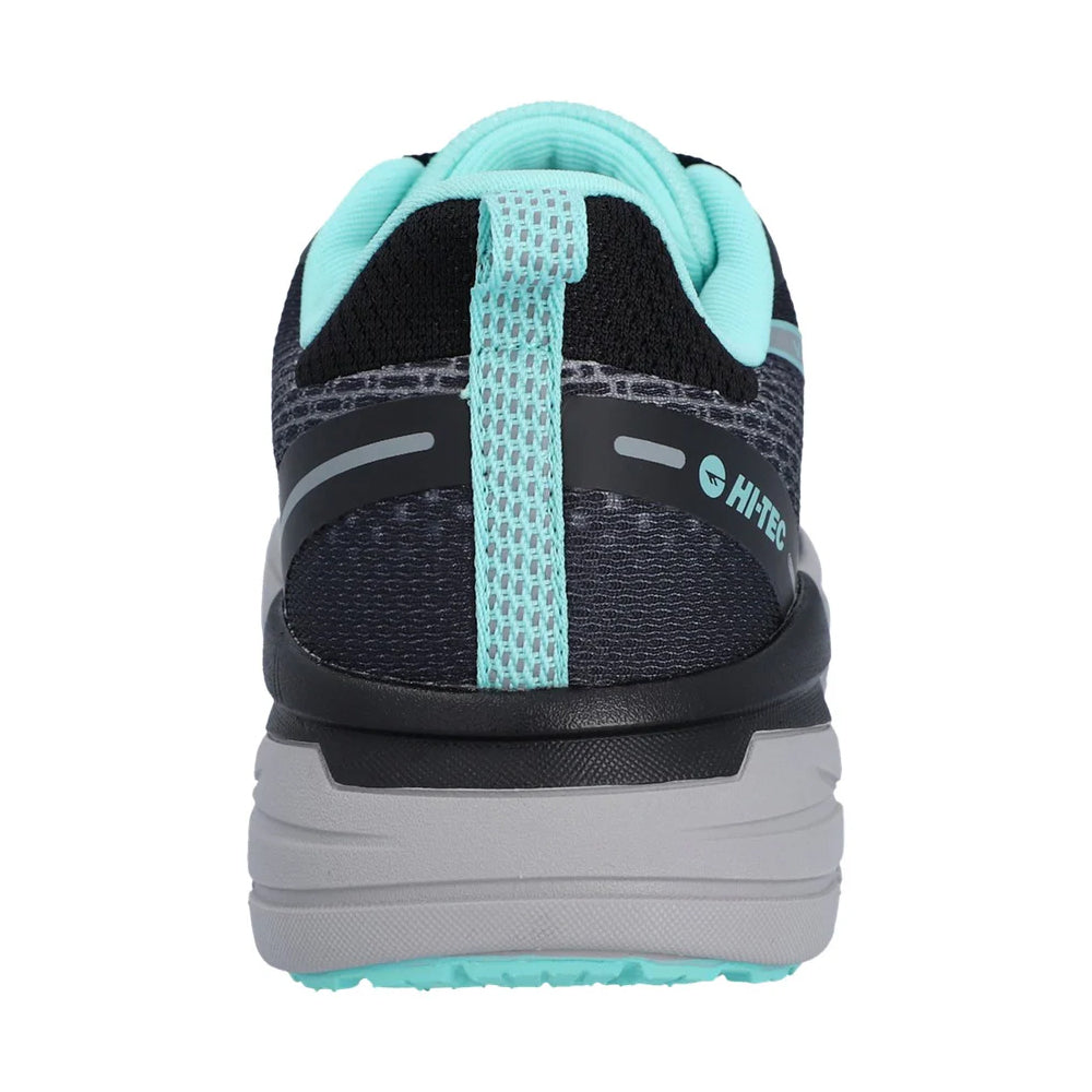 Black-Grey-Mint - Back - Hi-Tec Womens-Ladies Promenade Trainers