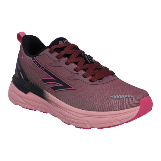 Pink - Front - Hi-Tec Womens-Ladies Promenade Trainers