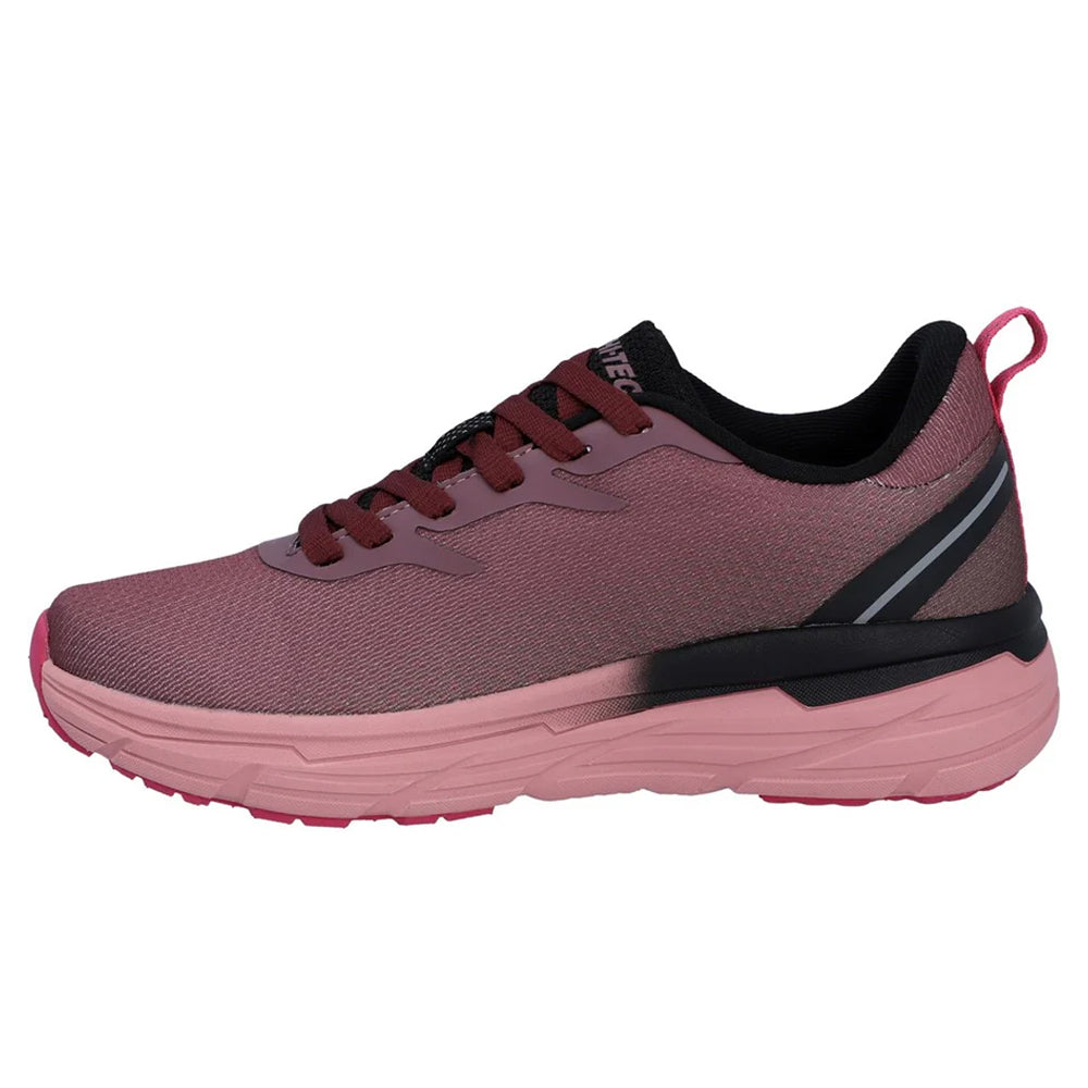 Pink - Side - Hi-Tec Womens-Ladies Promenade Trainers