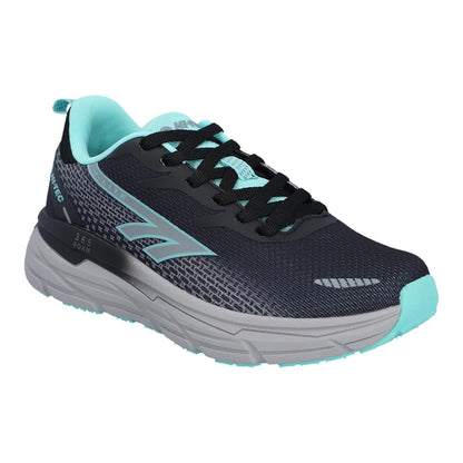 Black-Grey-Mint - Front - Hi-Tec Womens-Ladies Promenade Trainers