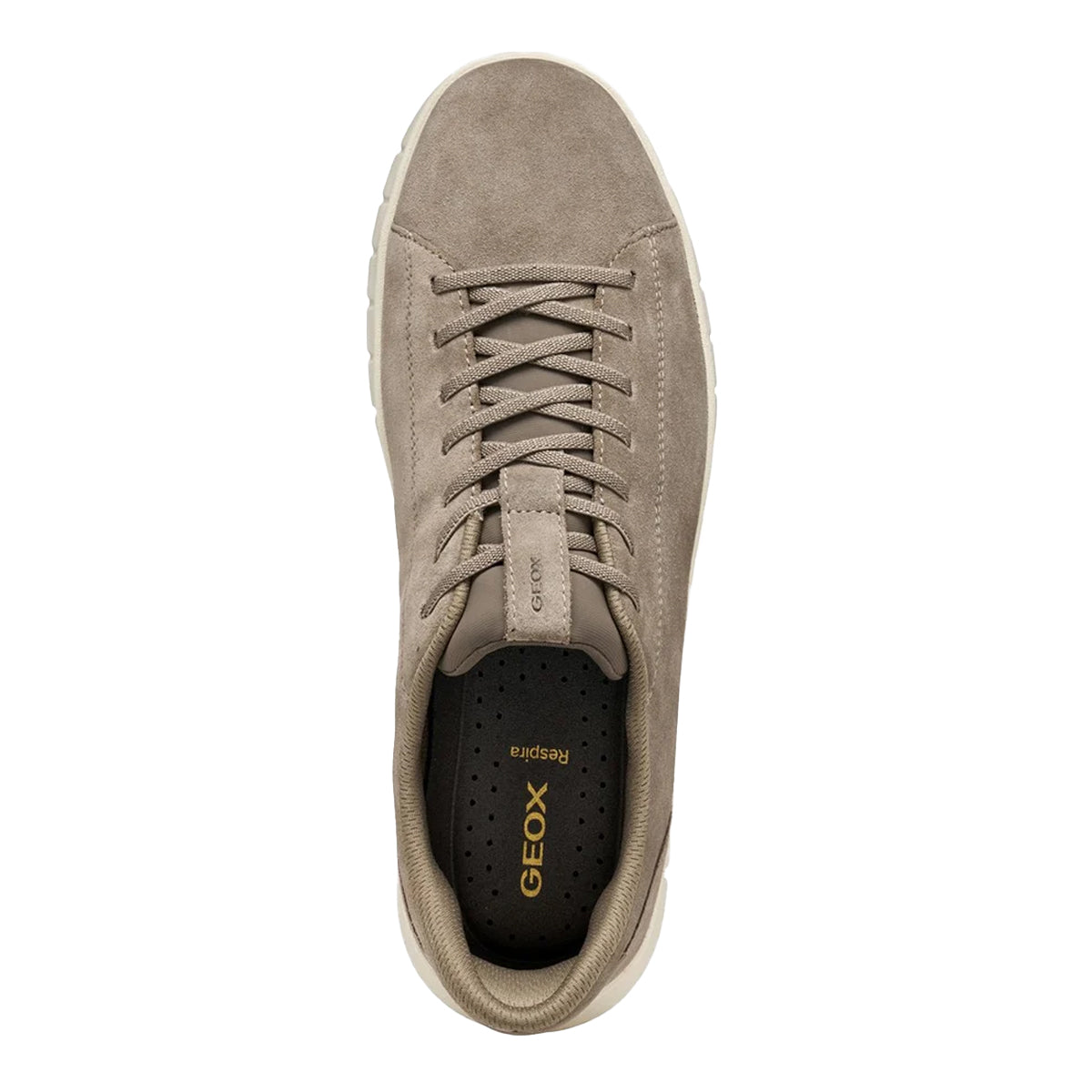 Dove Grey - Lifestyle - Geox Mens Leather FlexStride Plus Trainers