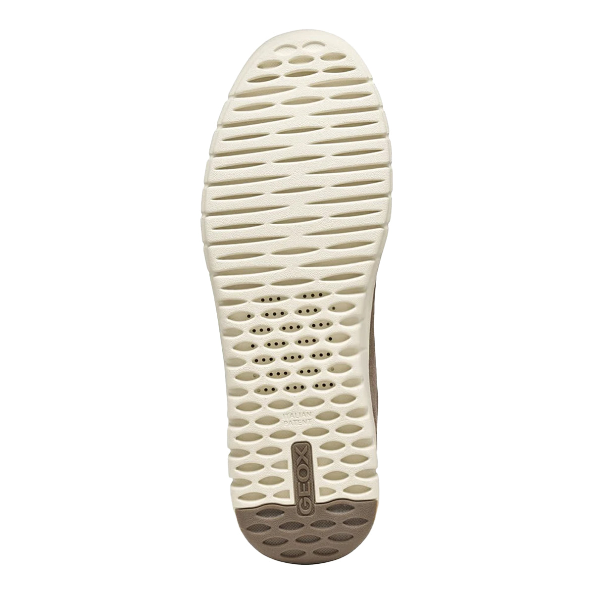Dove Grey - Pack Shot - Geox Mens Leather FlexStride Plus Trainers