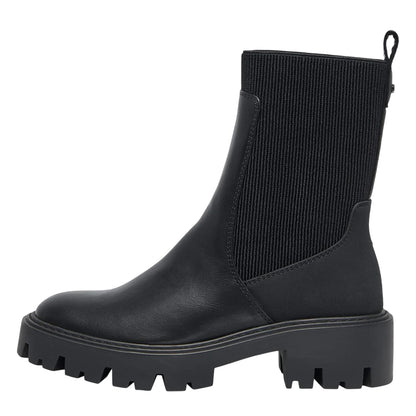 Black - Side - Only Womens-Ladies Betty-7 Ankle Boots