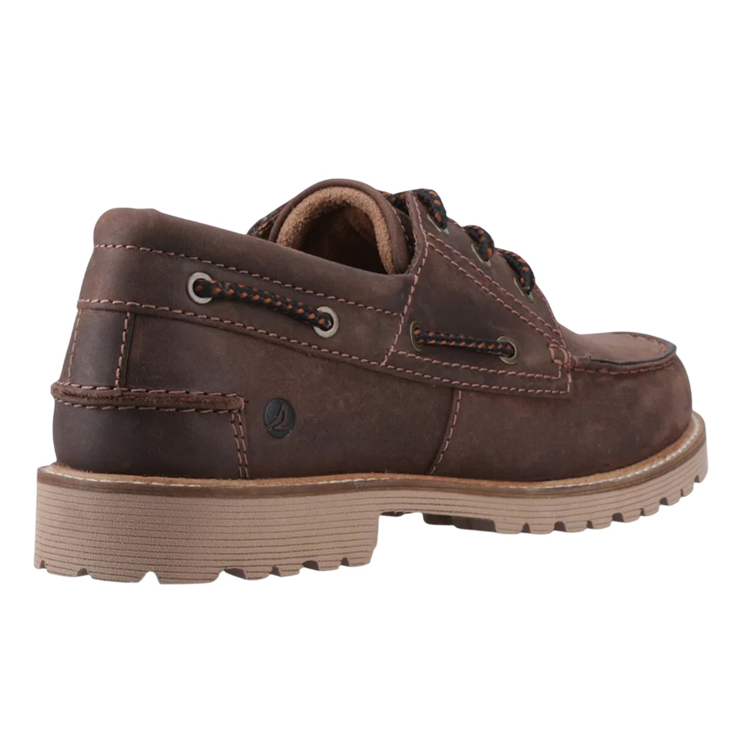 Brown - Back - Sperry Mens Houston Leather Boat Shoes