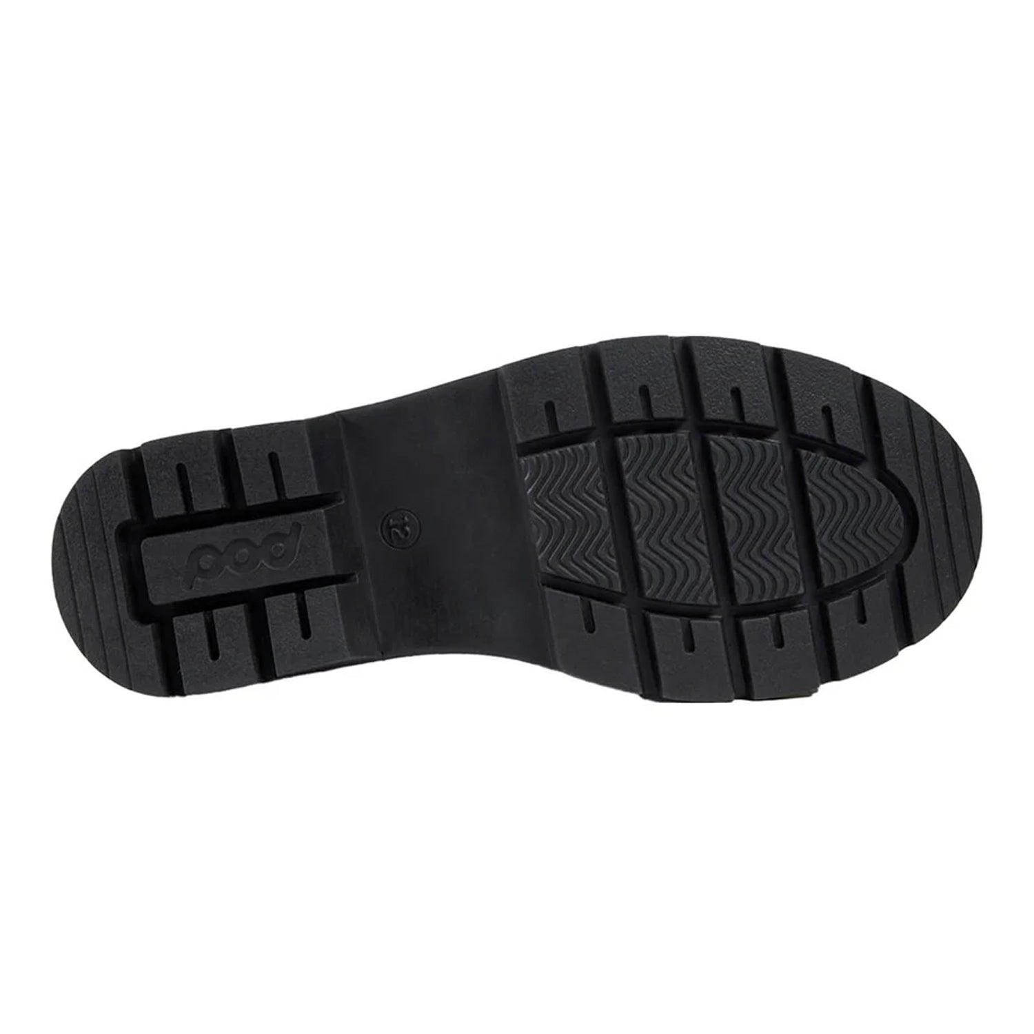 Black - Pack Shot - POD Girls Irene Leather School Shoes