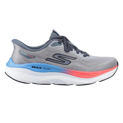 Grey-Multicoloured - Lifestyle - Skechers Mens Max Run Trainers