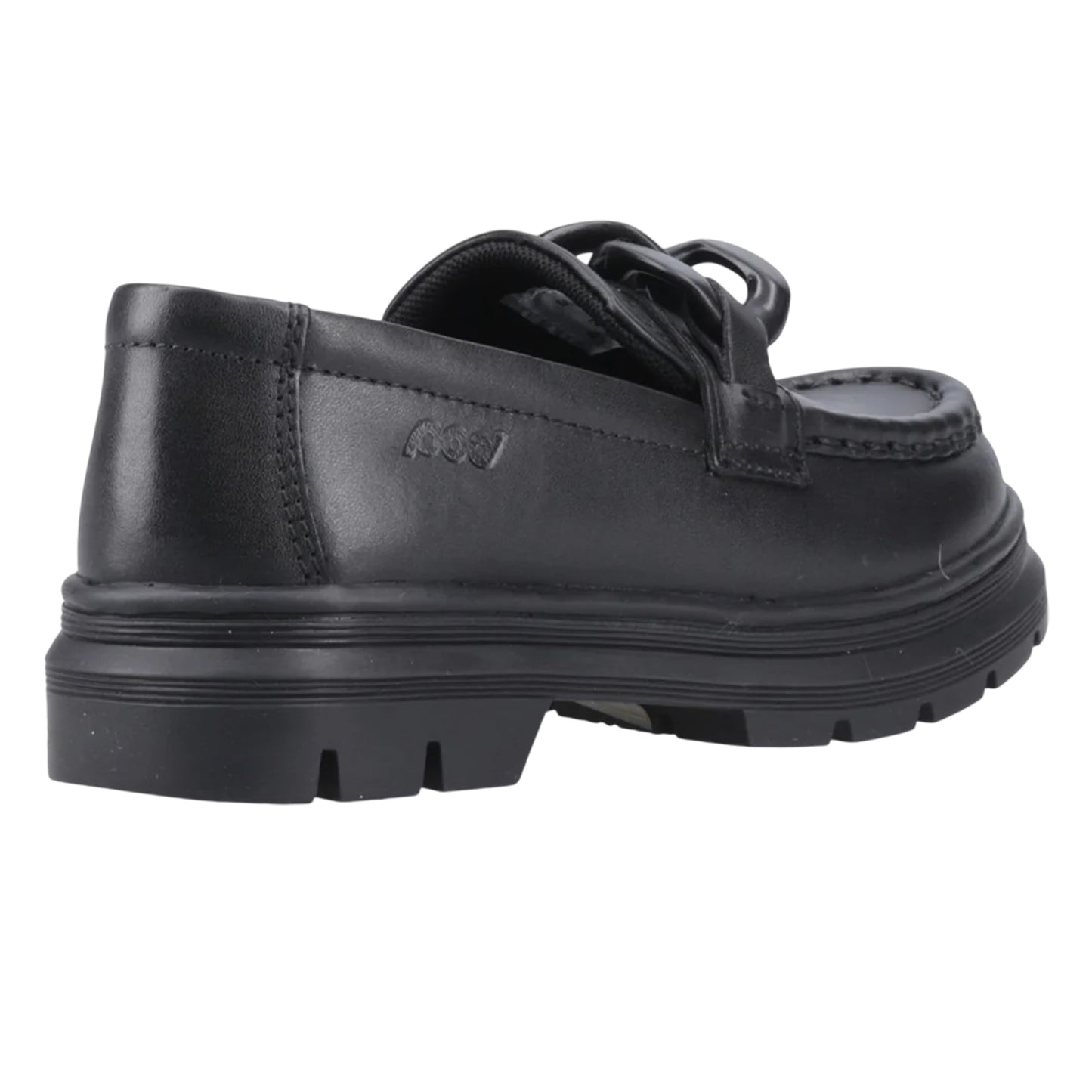 Black - Back - POD Girls Mina Leather Loafers