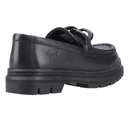Black - Back - POD Girls Mina Leather Loafers