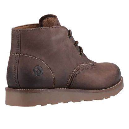Brown - Back - Sperry Mens Portland Leather Boots