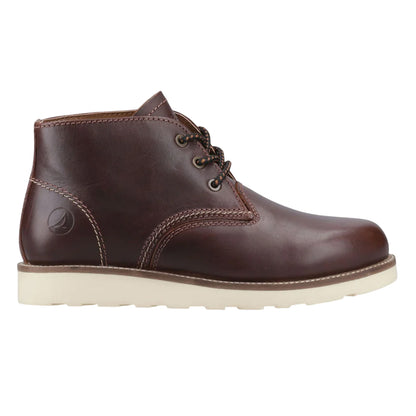 Chocolate - Side - Sperry Mens Portland Leather Boots