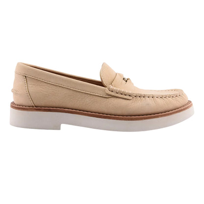 Beige - Side - Sperry Womens-Ladies Tallulah Nubuck Loafers
