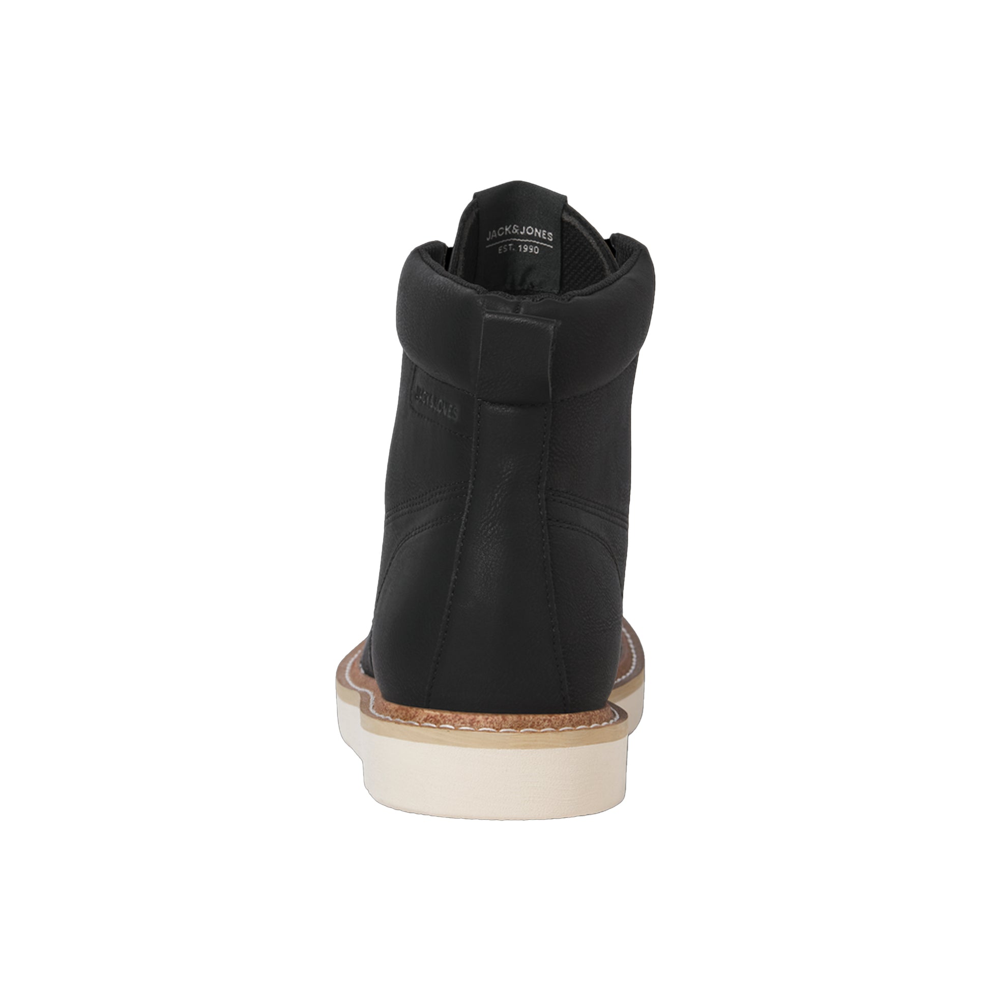 Anthracite - Back - Jack And Jones Mens Archway Moc Toe Ankle Boots
