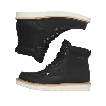 Anthracite - Close up - Jack And Jones Mens Archway Moc Toe Ankle Boots