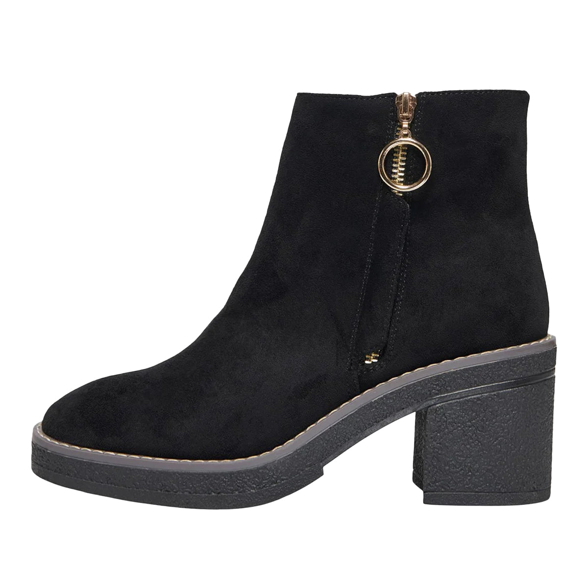 Black - Side - Only Womens-Ladies Babette Ankle Boots