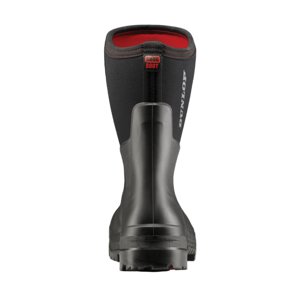 Charcoal - Back - Dunlop Mens Calf-Length Heavy Duty Safety Wellington Boots