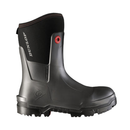 Charcoal - Front - Dunlop Mens Calf-Length Heavy Duty Safety Wellington Boots