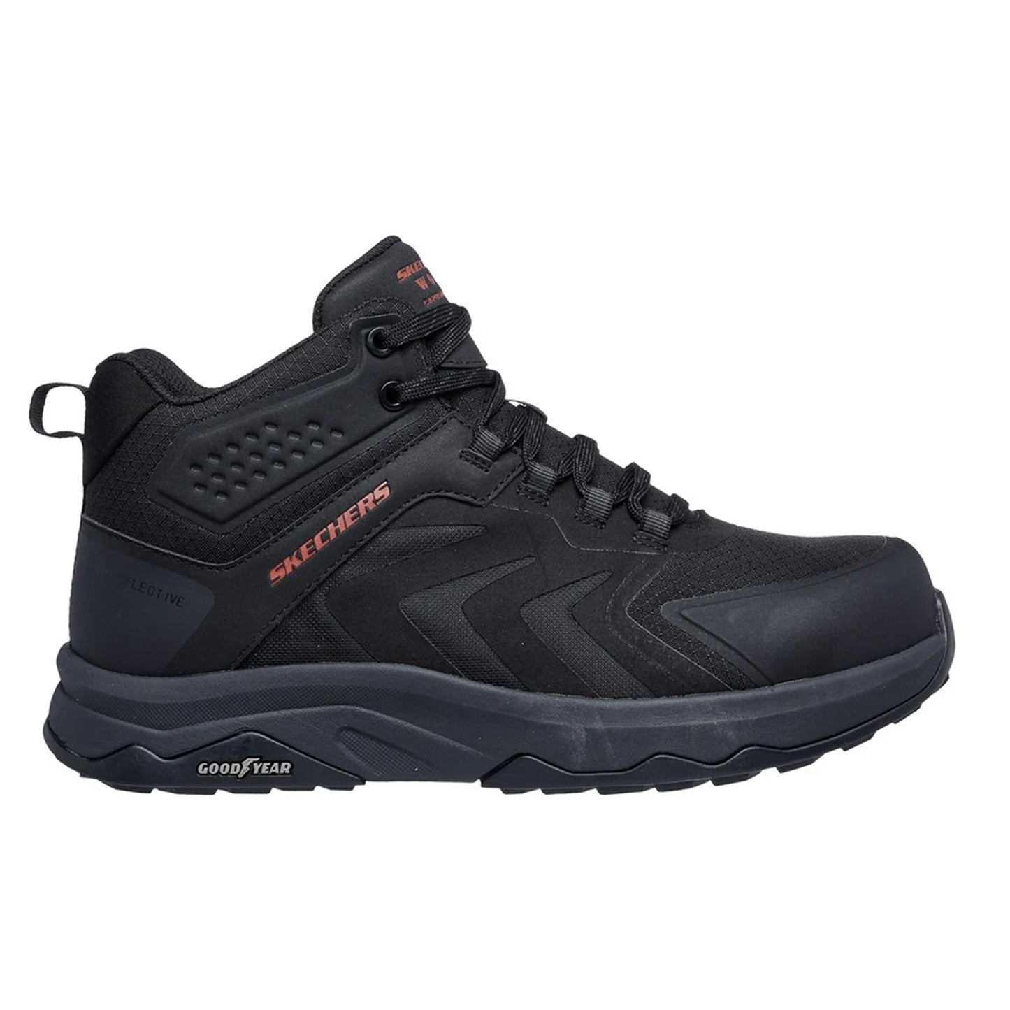 Black - Back - Skechers Mens Work: Speed-Flex Safety Boots