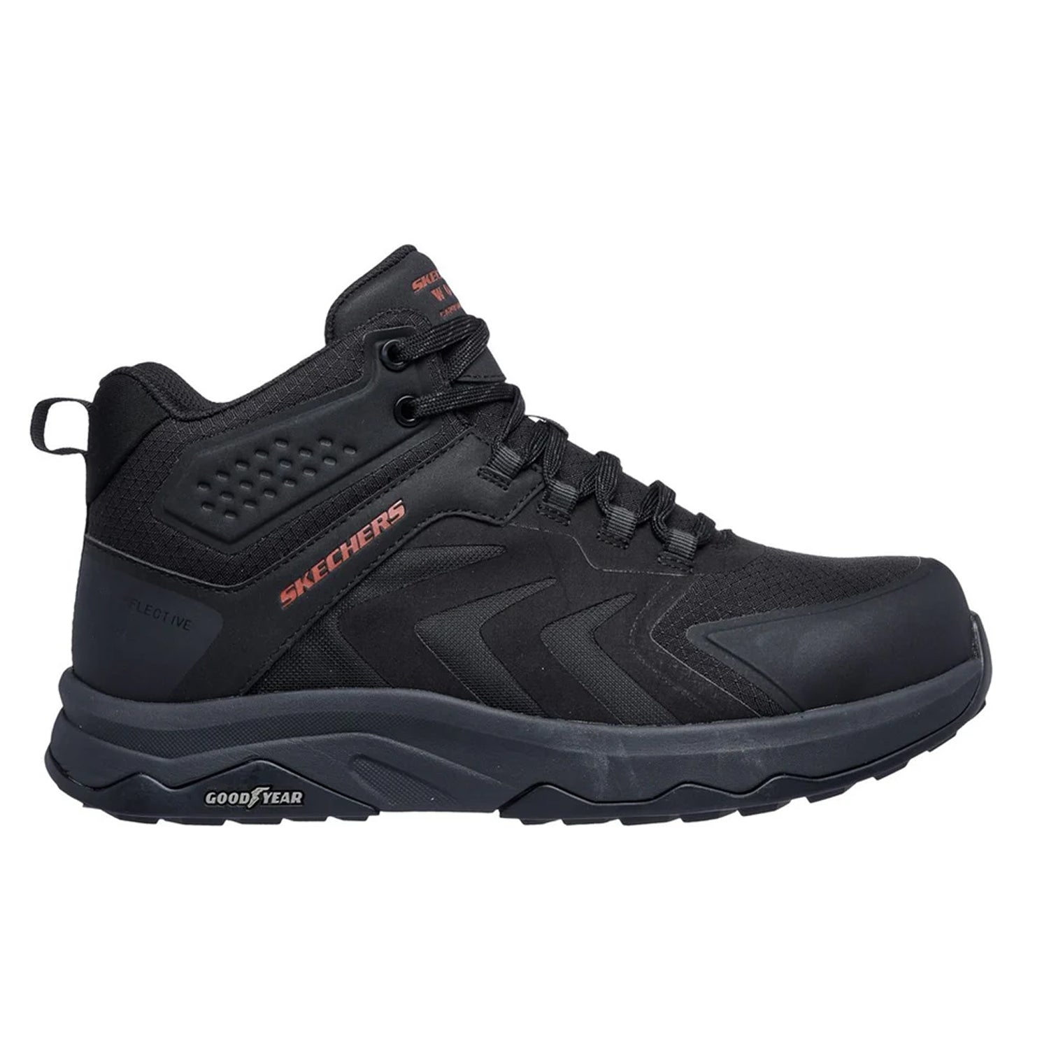 Black - Back - Skechers Mens Work: Speed-Flex Safety Boots
