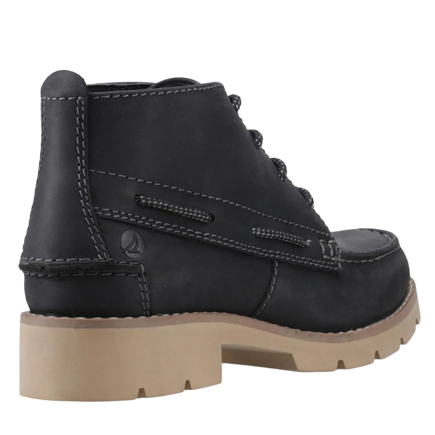 Black - Back - Sperry Mens Savanna Leather Boots