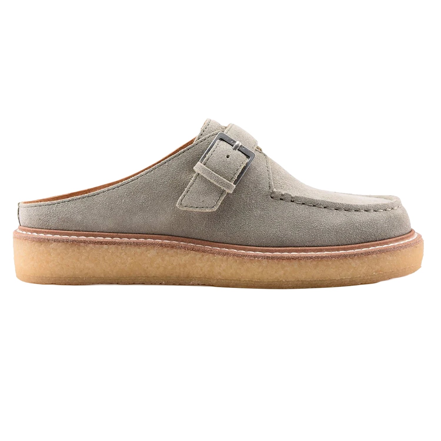 Sage - Pack Shot - Sperry Womens-Ladies Captain´s Nubuck Mules