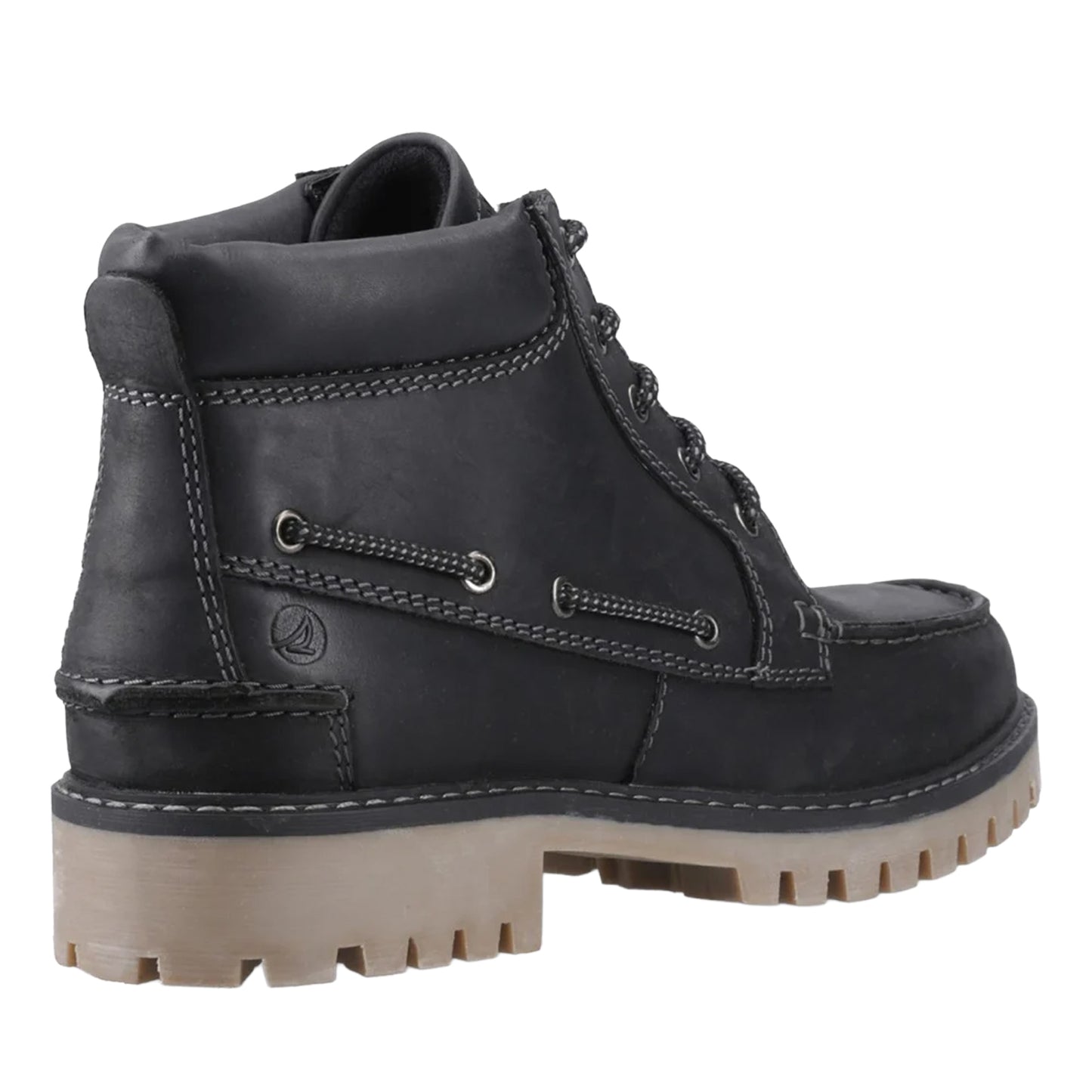 Black - Back - Sperry Mens Baltimore Leather Boots