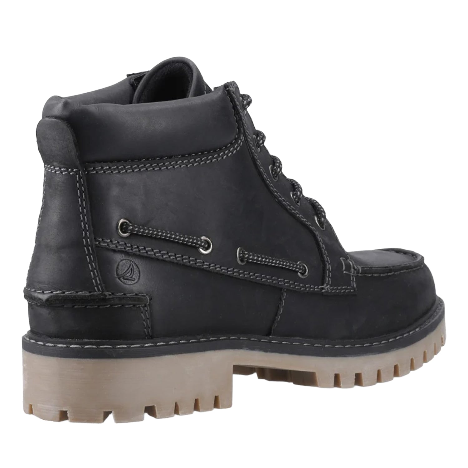 Black - Back - Sperry Mens Baltimore Leather Boots