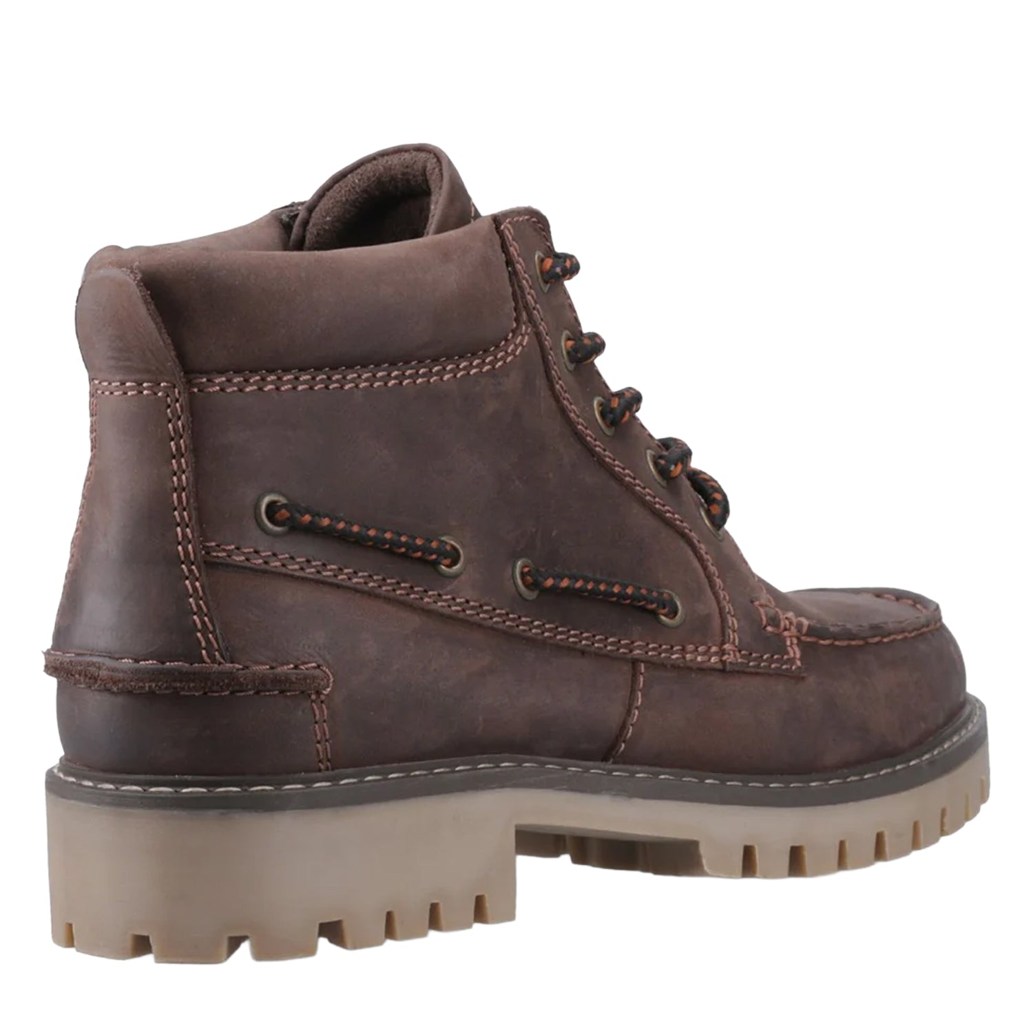 Brown - Back - Sperry Mens Baltimore Leather Boots