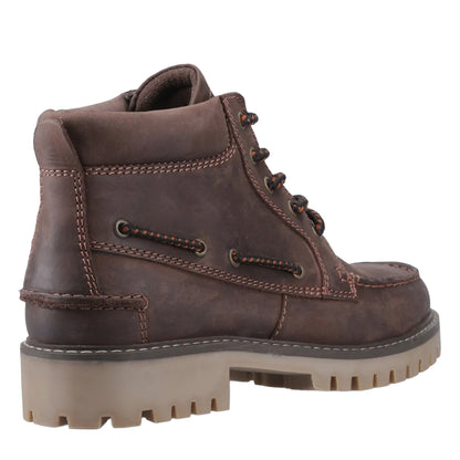 Brown - Back - Sperry Mens Baltimore Leather Boots