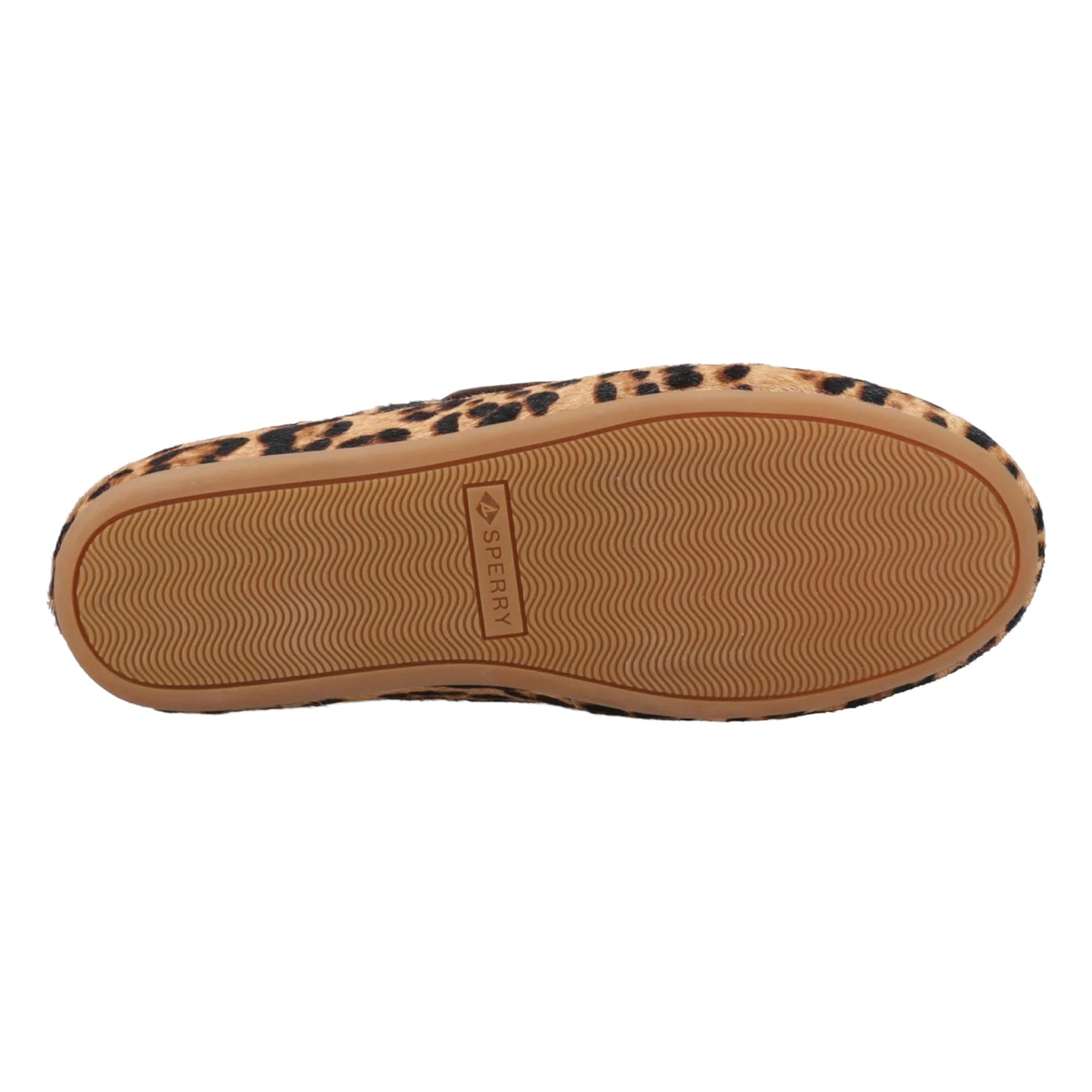 Brown-Black - Pack Shot - Sperry Womens-Ladies Leopard Print Boat Shoes