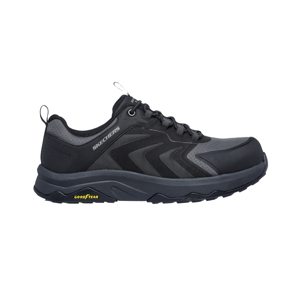 Black - Side - Skechers Mens Speed-Flex Trekking Safety Trainers