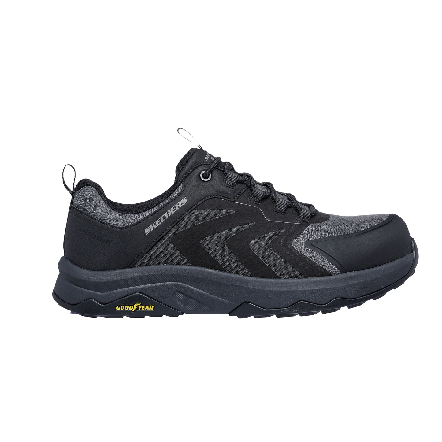 Black - Side - Skechers Mens Speed-Flex Trekking Safety Trainers