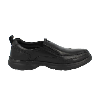 Black - Lifestyle - Hush Puppies Mens Harold Leather Slip-on Flats