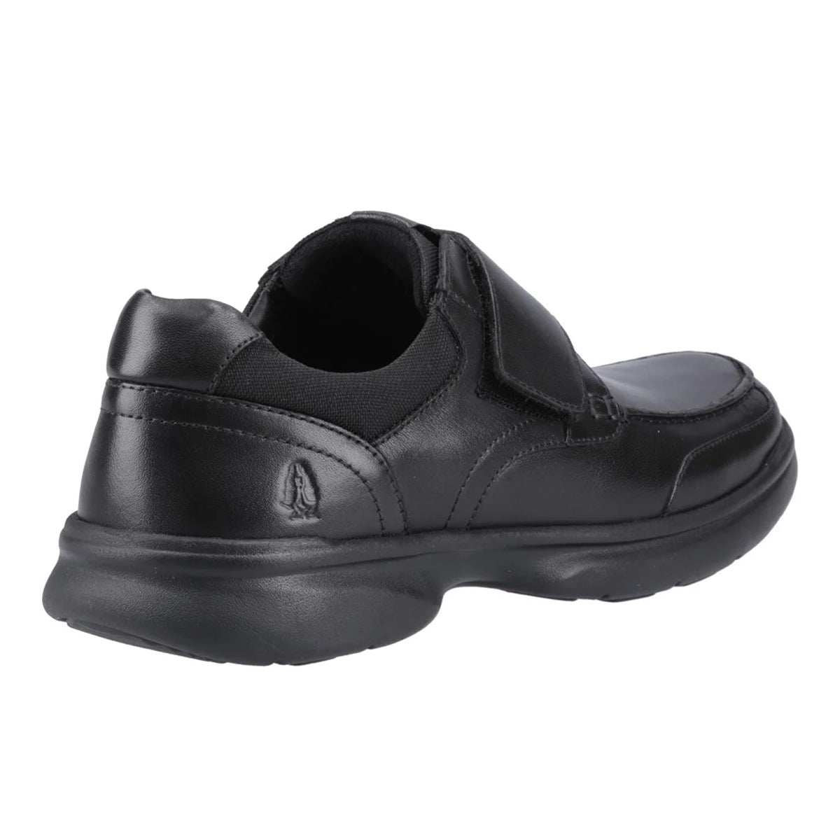 Black - Back - Hush Puppies Mens Hector Touch Fastening Flats