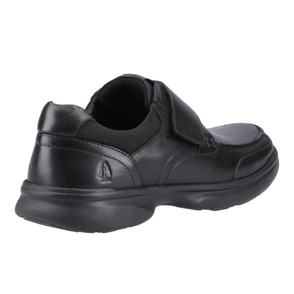 Black - Back - Hush Puppies Mens Hector Touch Fastening Flats