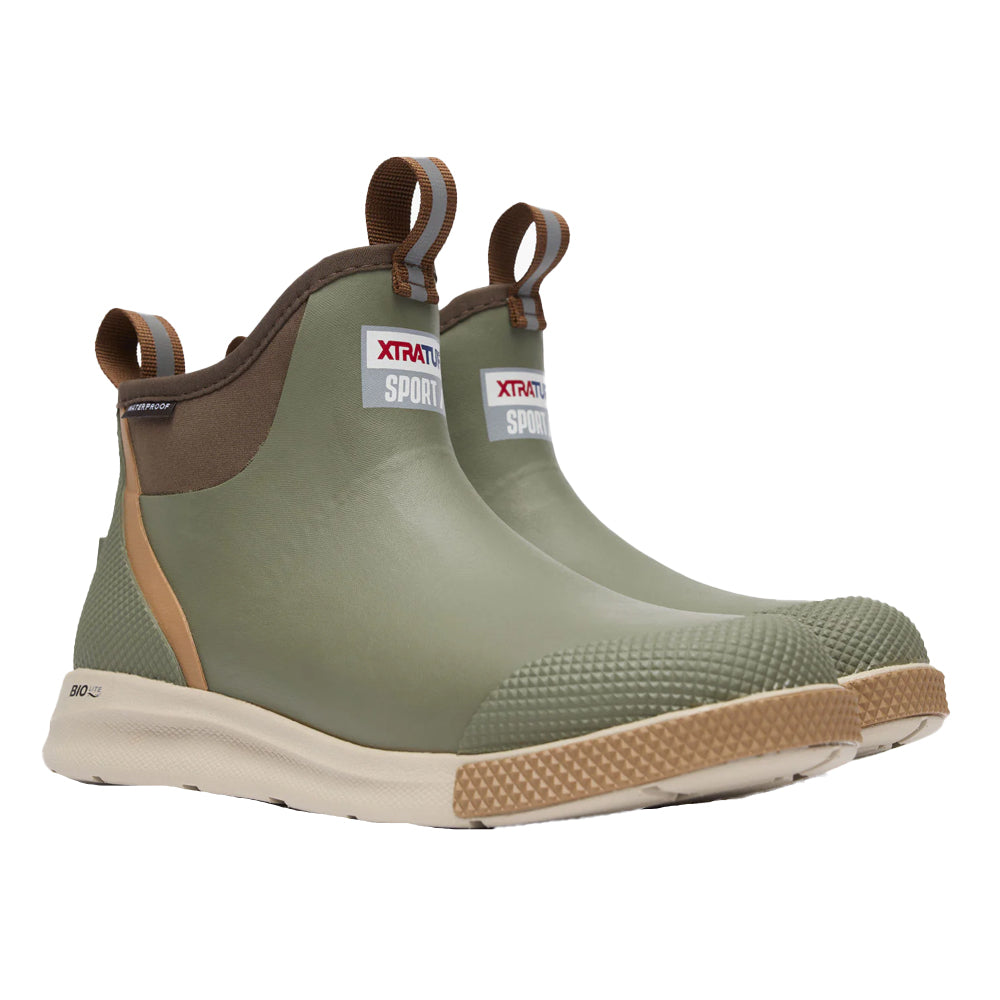 Olive - Front - Xtratuf Mens Sport Ankle Deck Boots