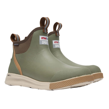 Olive - Front - Xtratuf Mens Sport Ankle Deck Boots
