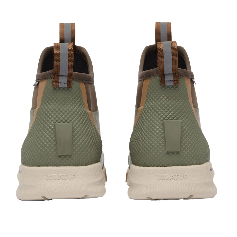 Olive - Back - Xtratuf Mens Sport Ankle Deck Boots