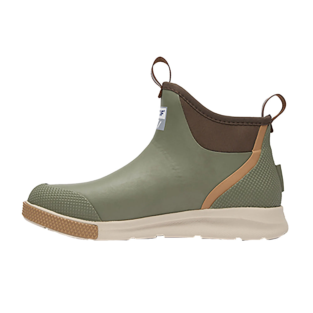 Olive - Side - Xtratuf Mens Sport Ankle Deck Boots