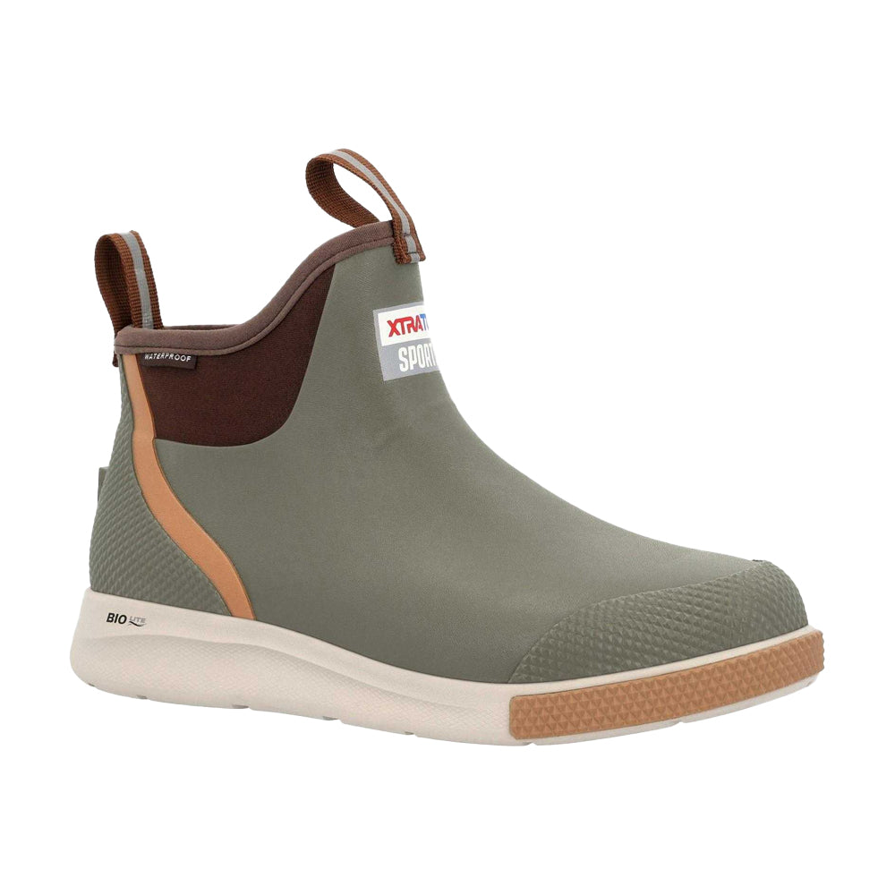 Olive - Pack Shot - Xtratuf Mens Sport Ankle Deck Boots