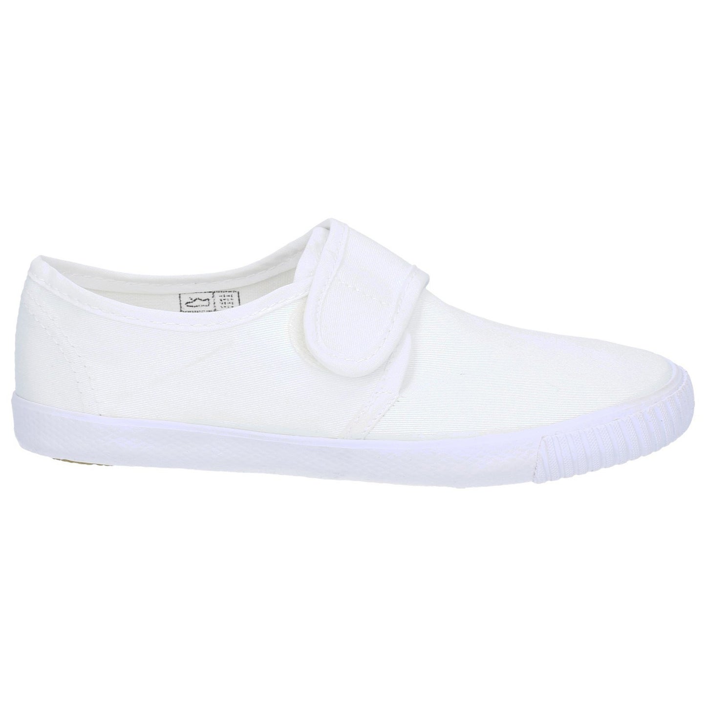 White - Back - Mirak Plimsolls (BOXED) - Boys-Girls Trainers - Unisex Plimsolls