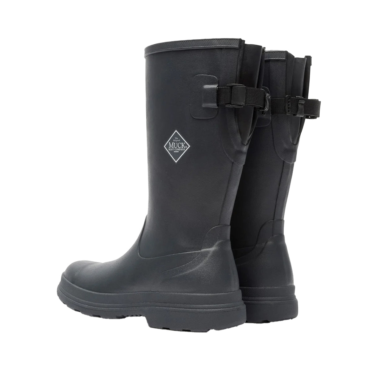 Black - Back - Muck Boots Womens-Ladies Rainscape Tall Wellington Boots
