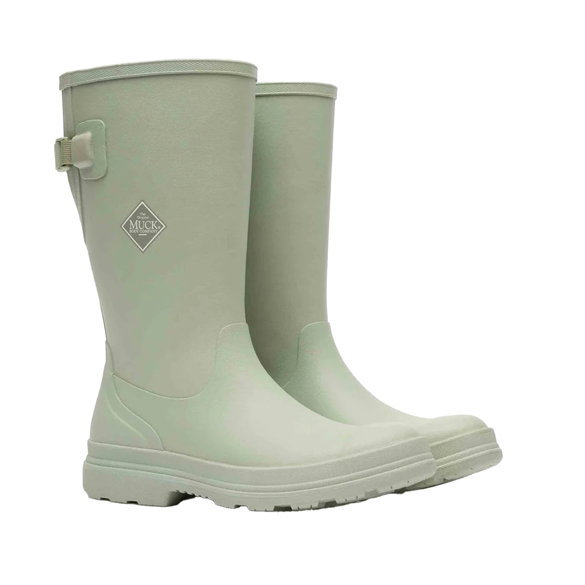 Green - Close up - Muck Boots Womens-Ladies Rainscape Tall Wellington Boots
