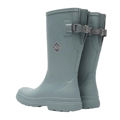 Grey - Back - Muck Boots Womens-Ladies Rainscape Tall Wellington Boots