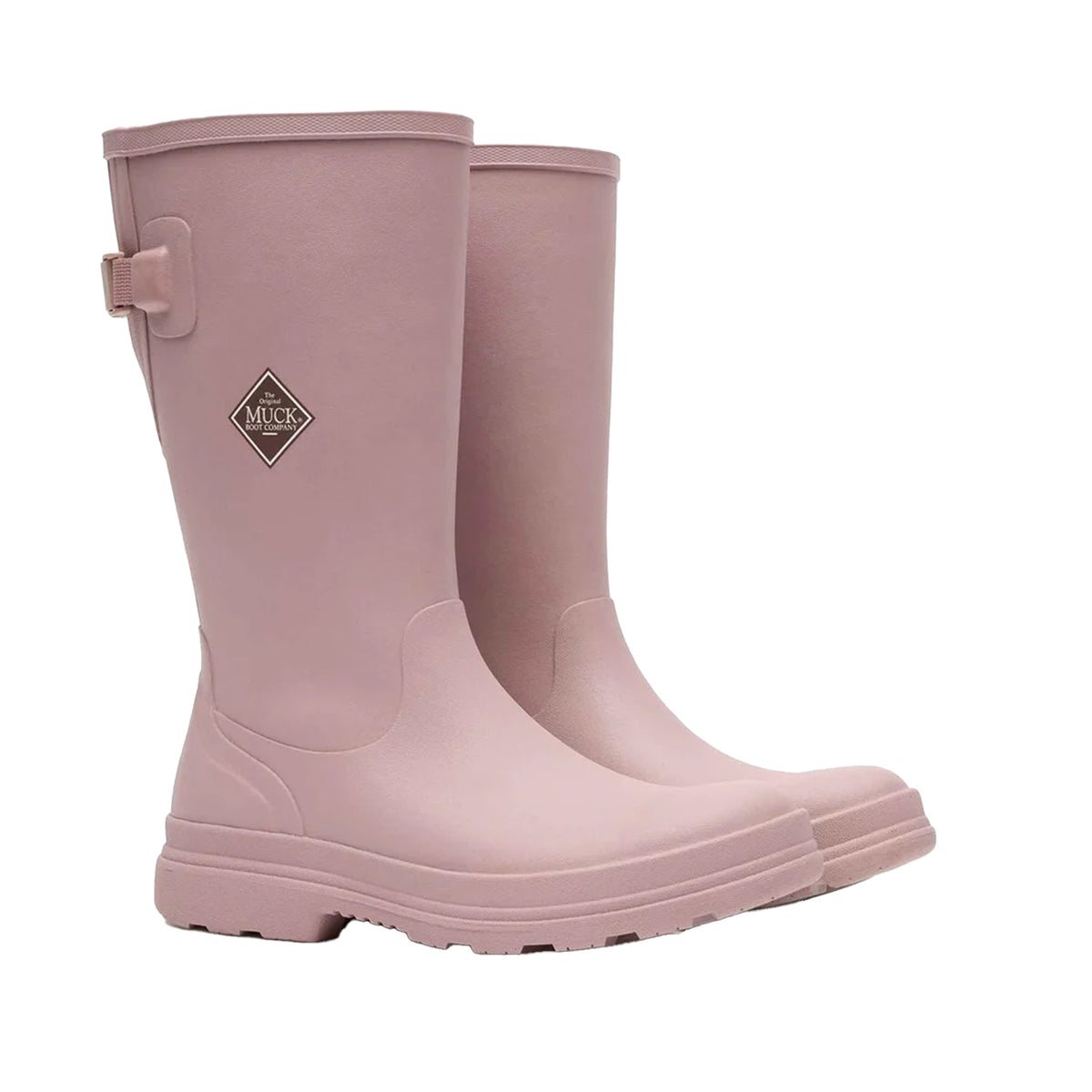 Pink - Close up - Muck Boots Womens-Ladies Rainscape Tall Wellington Boots