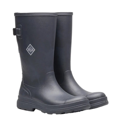 Black - Close up - Muck Boots Womens-Ladies Rainscape Tall Wellington Boots
